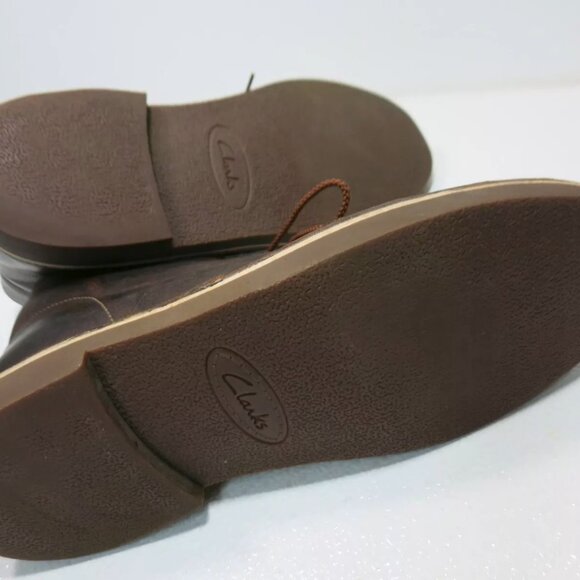 Clarks Collection Leather Chukka Boots Casual Dress Shoes Men\'s Footwear Sz 9